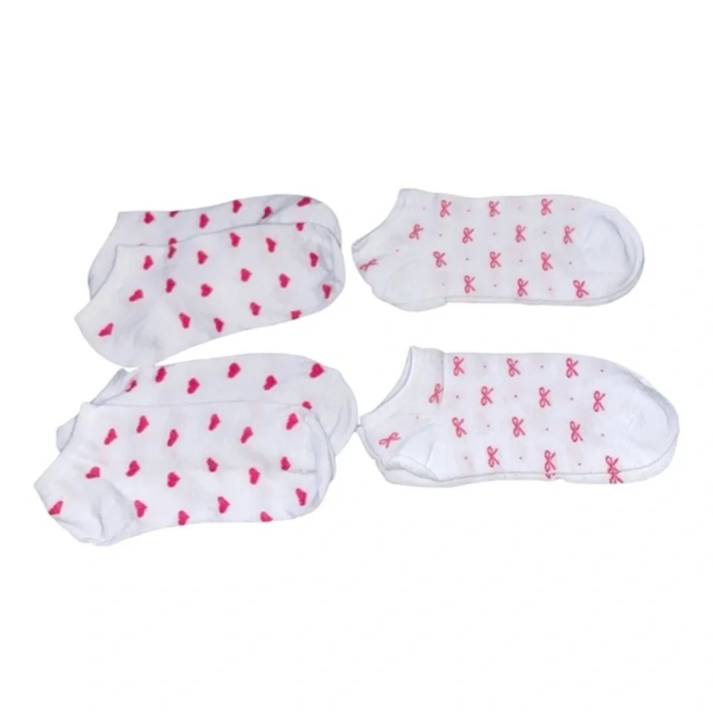 NEW 4-Pairs of Kids Polyester Girl Socks (Color Pack 5)